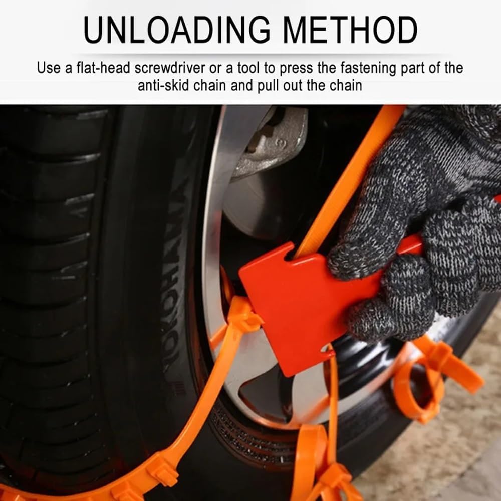 Universal Snow Tire Chain (10 Pcs)